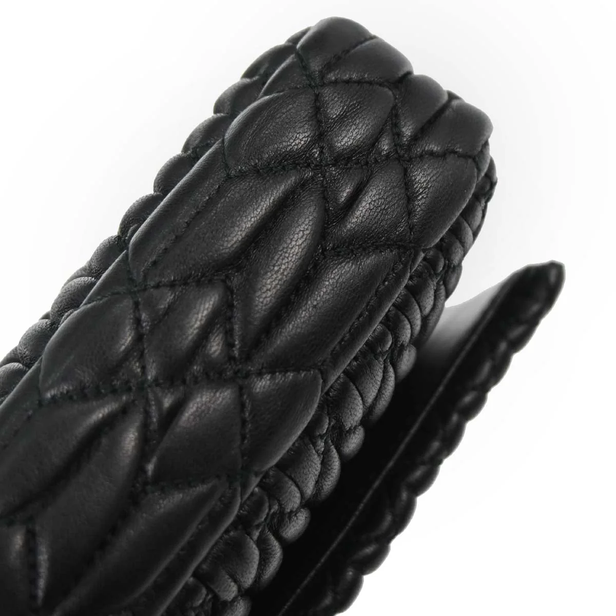 Miu Miu Black Lambskin Nappa Crystal Handbag - Image 6