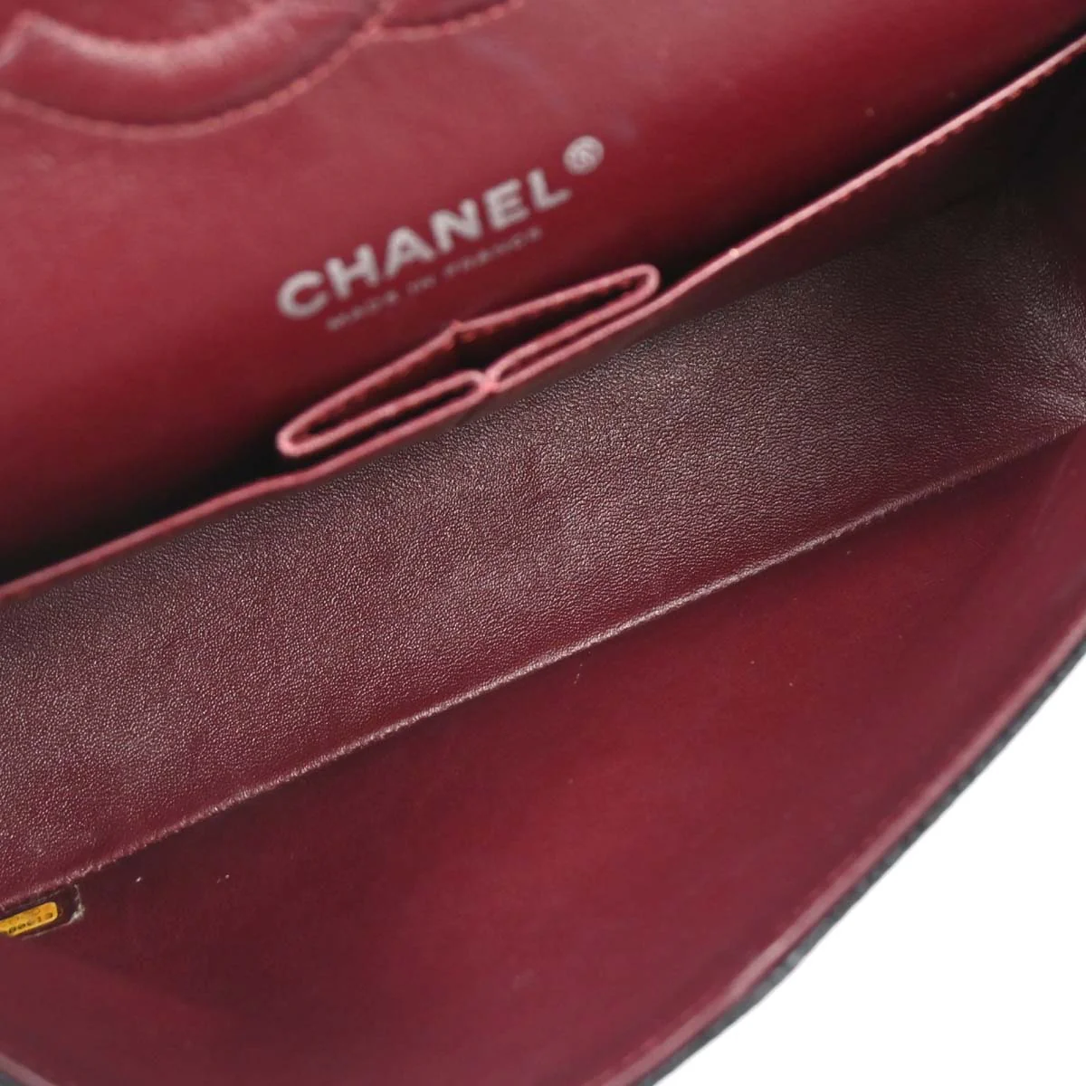 Chanel 2014 Black Caviar Skin Medium Classic Double Flap Shoulder Bag - Image 18