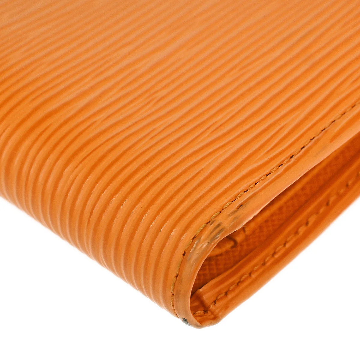 Louis Vuitton 2003 Orange Epi Porte Vie Compact Wallet M6355H - Image 6