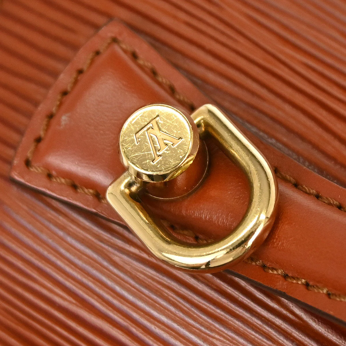 Louis Vuitton Brown Epi Monceau 28 2way Shoulder Handbag M52123 - Image 13