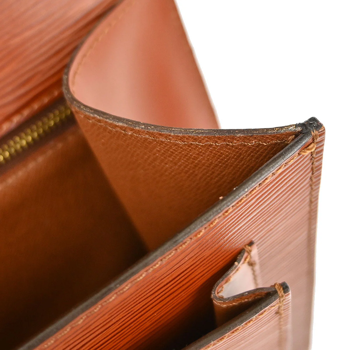Louis Vuitton Brown Epi Monceau 28 2way Shoulder Handbag M52123 - Image 17
