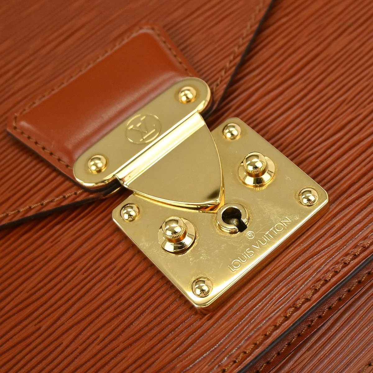 Louis Vuitton Brown Epi Monceau 28 2way Shoulder Handbag M52123 - Image 4