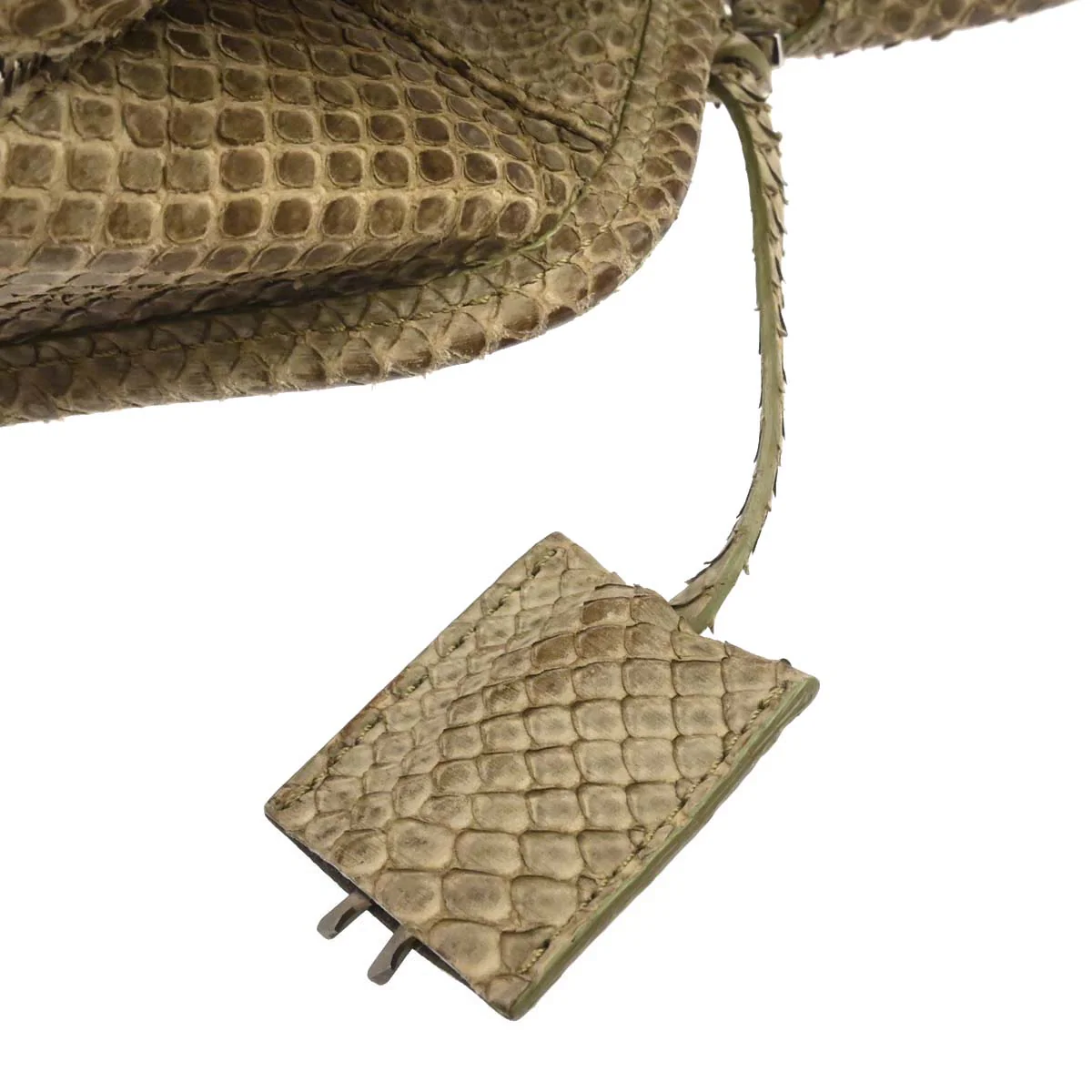 Loewe * Beige Python Amazona 28 Handbag - Image 15