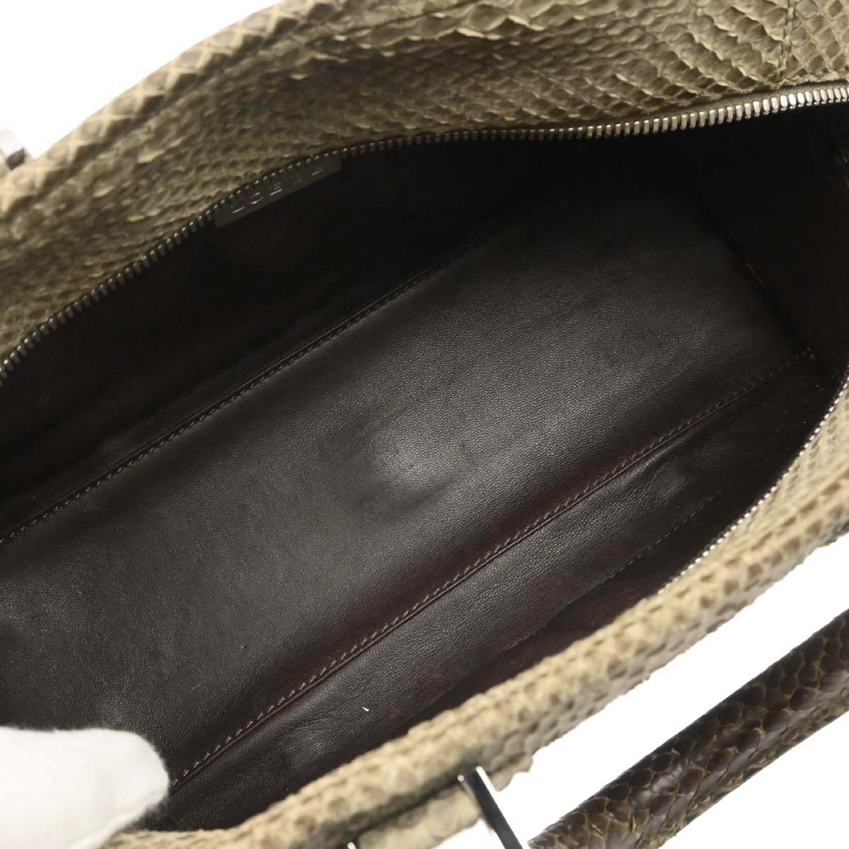 Loewe * Beige Python Amazona 28 Handbag - Image 18