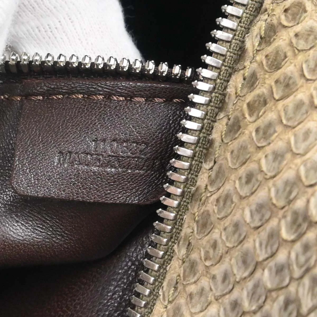 Loewe * Beige Python Amazona 28 Handbag - Image 20