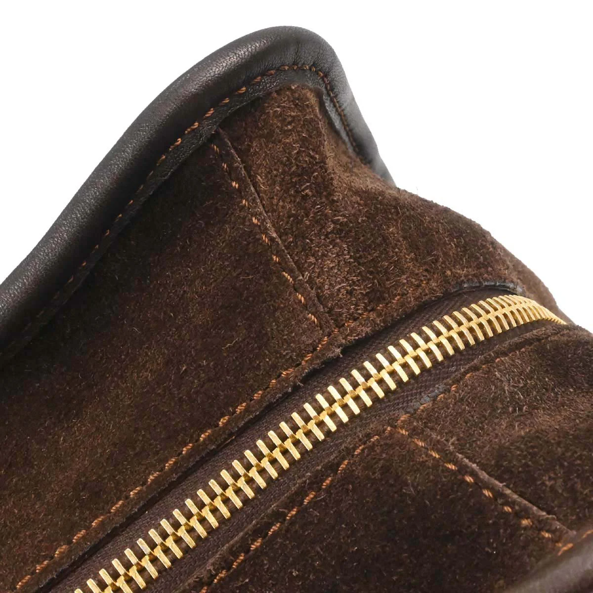 Loewe Brown Suede Embossed Leather Amazona 32 Handbag - Image 13
