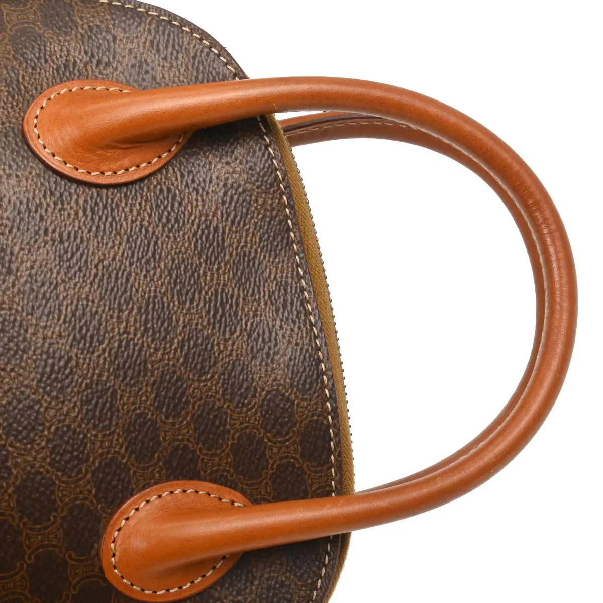 Celine Brown PVC Macadam 2way Shoulder Handbag - Image 8