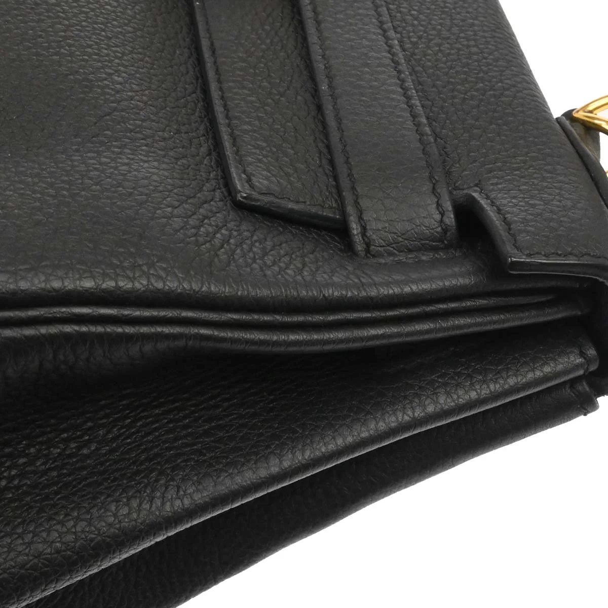Hermes Black Togo Kelly 28 Retourne 2way Shoulder Handbag - Image 10