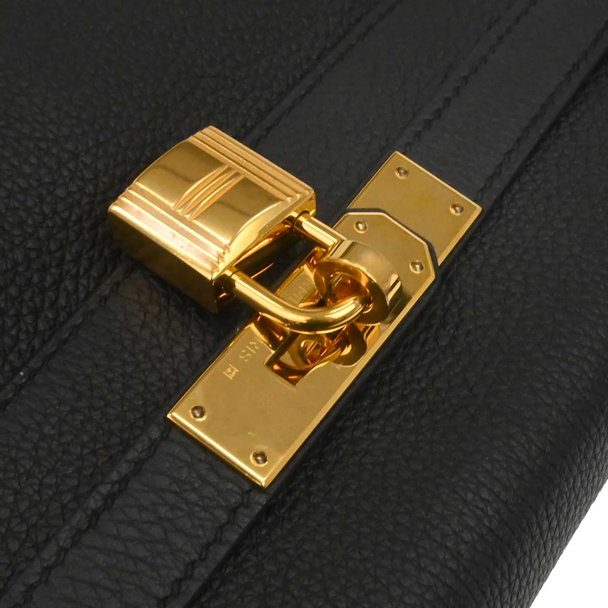 Hermes Black Togo Kelly 28 Retourne 2way Shoulder Handbag - Image 11