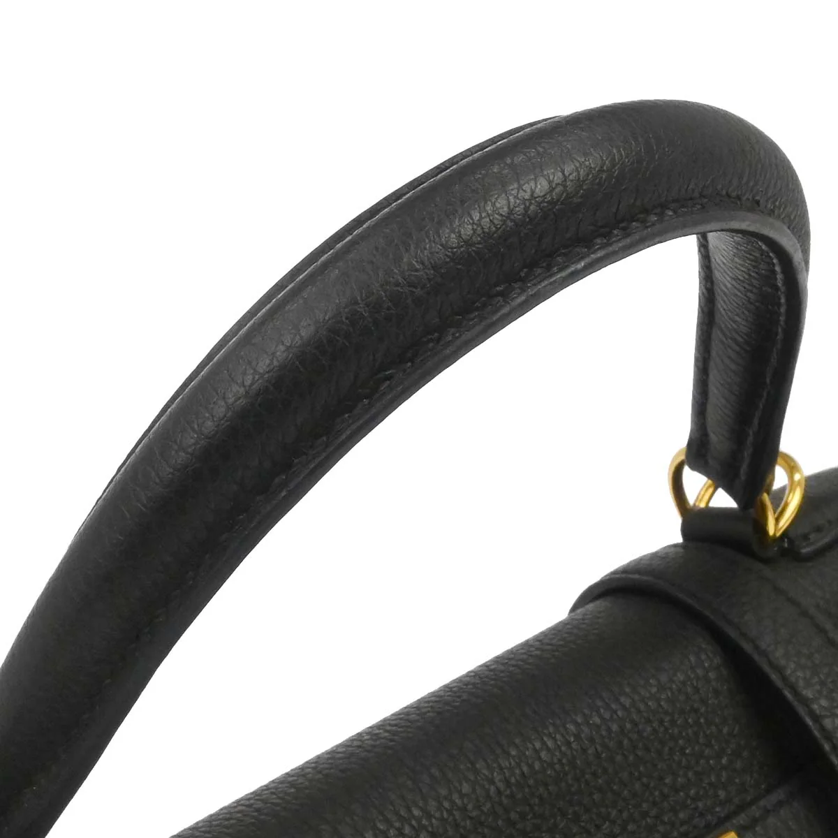 Hermes Black Togo Kelly 28 Retourne 2way Shoulder Handbag - Image 5