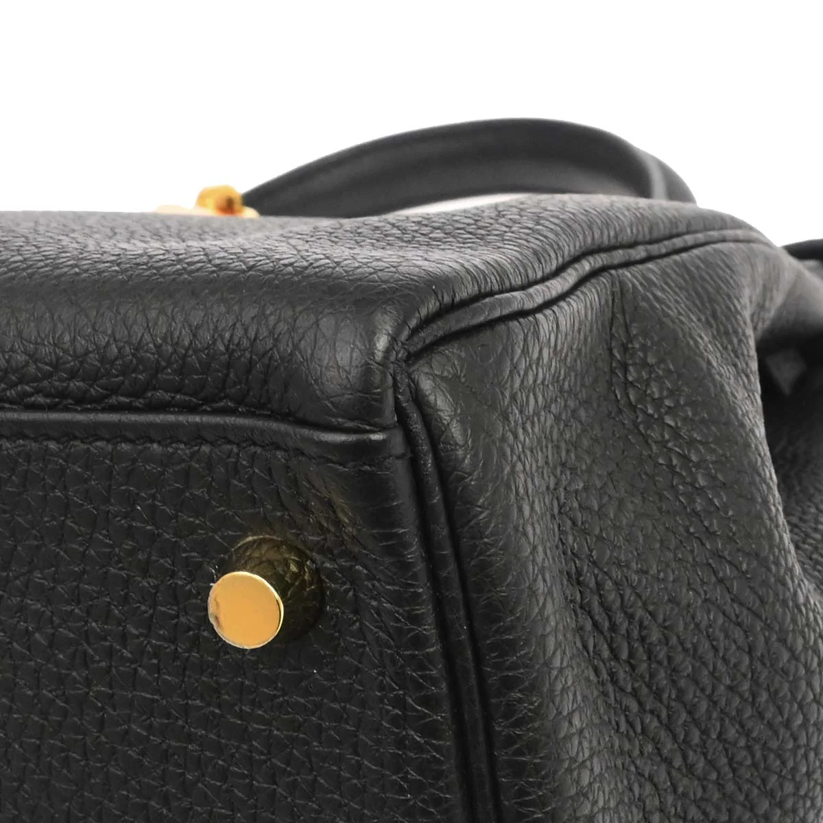 Hermes Black Togo Kelly 28 Retourne 2way Shoulder Handbag - Image 9