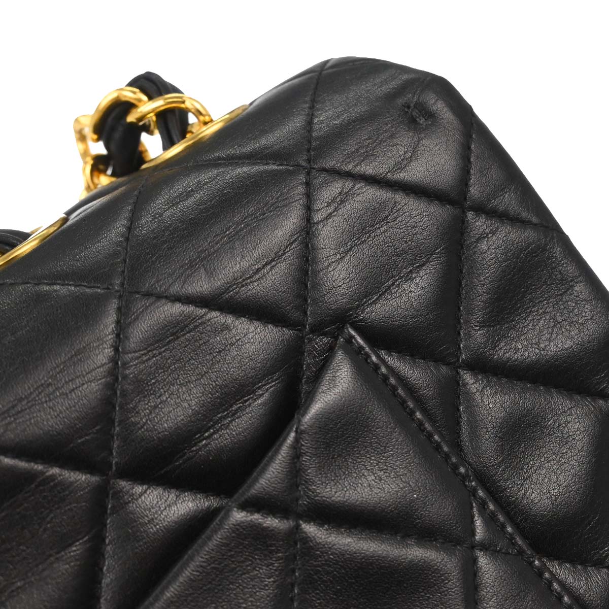 Chanel Black Lambskin Maxi Classic Flap Shoulder Bag - Image 8