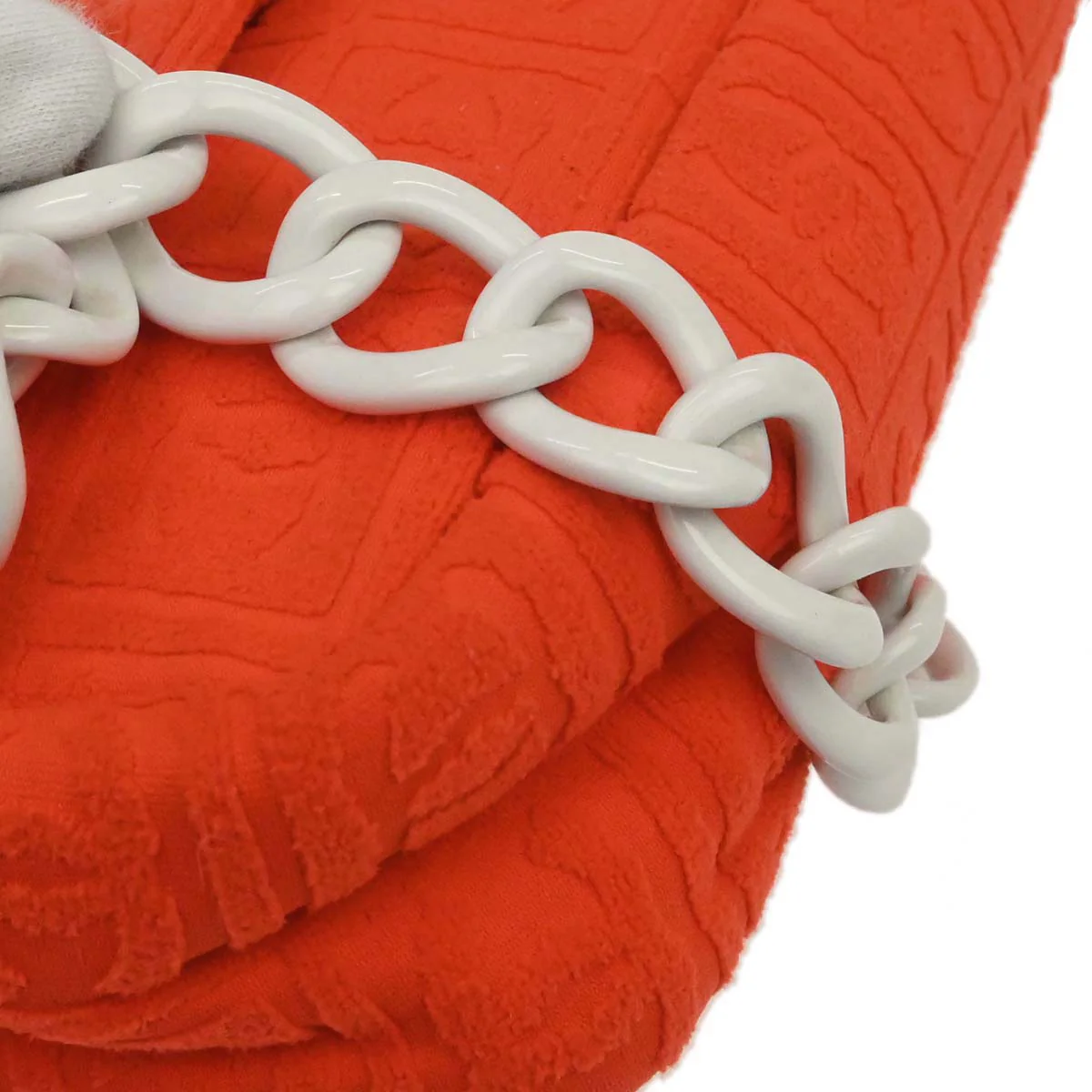 Chanel Orange Cotton Sport Line Handbag - Image 10