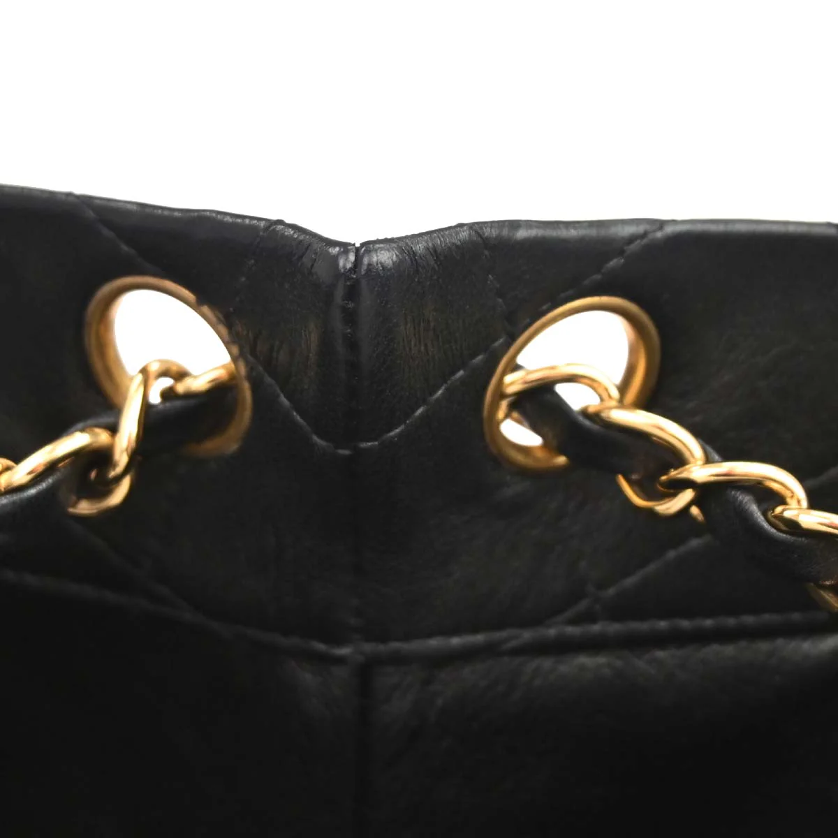 Chanel Black Lambskin Tote Shoulder Bag - Image 15