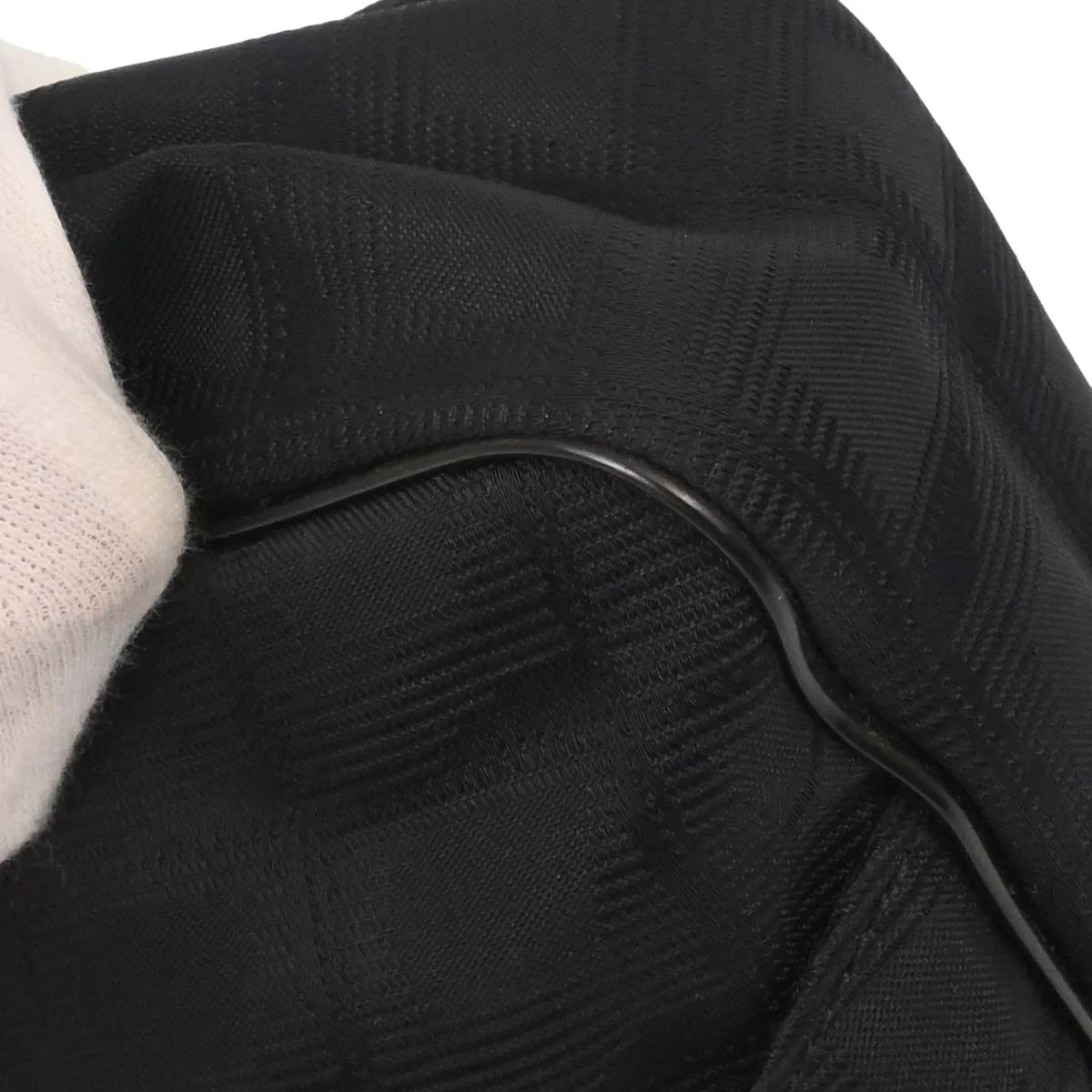 Chanel 2005-2006 Black Jacquard Nylon Travel Line Waist Bum Bag - Image 10