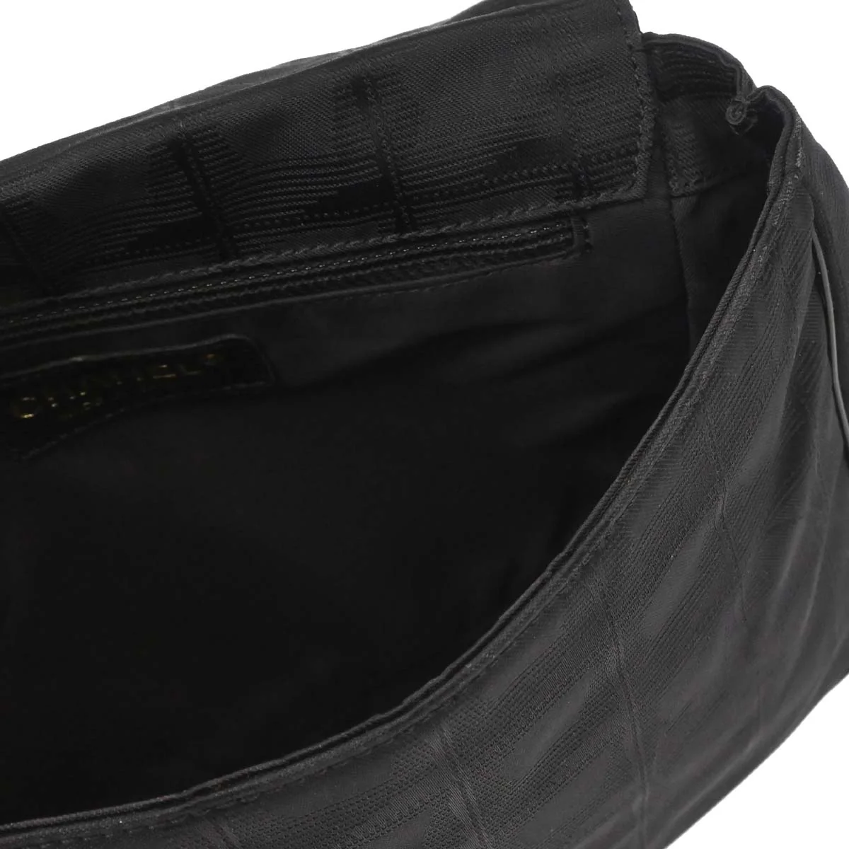 Chanel 2005-2006 Black Jacquard Nylon Travel Line Waist Bum Bag - Image 13