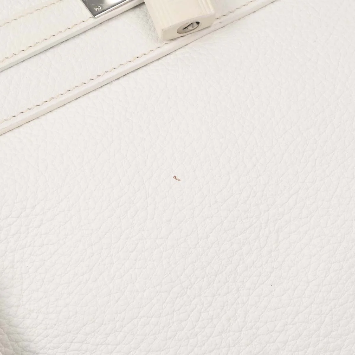 Hermes White Taurillon Clemence Kelly 32 Retourne 2way Shoulder Handbag - Image 12