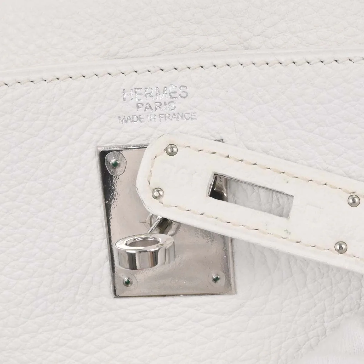 Hermes White Taurillon Clemence Kelly 32 Retourne 2way Shoulder Handbag - Image 20
