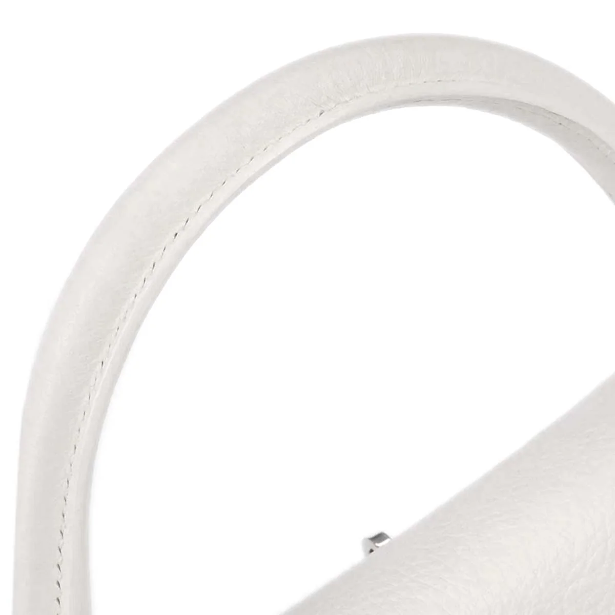 Hermes White Taurillon Clemence Kelly 32 Retourne 2way Shoulder Handbag - Image 3