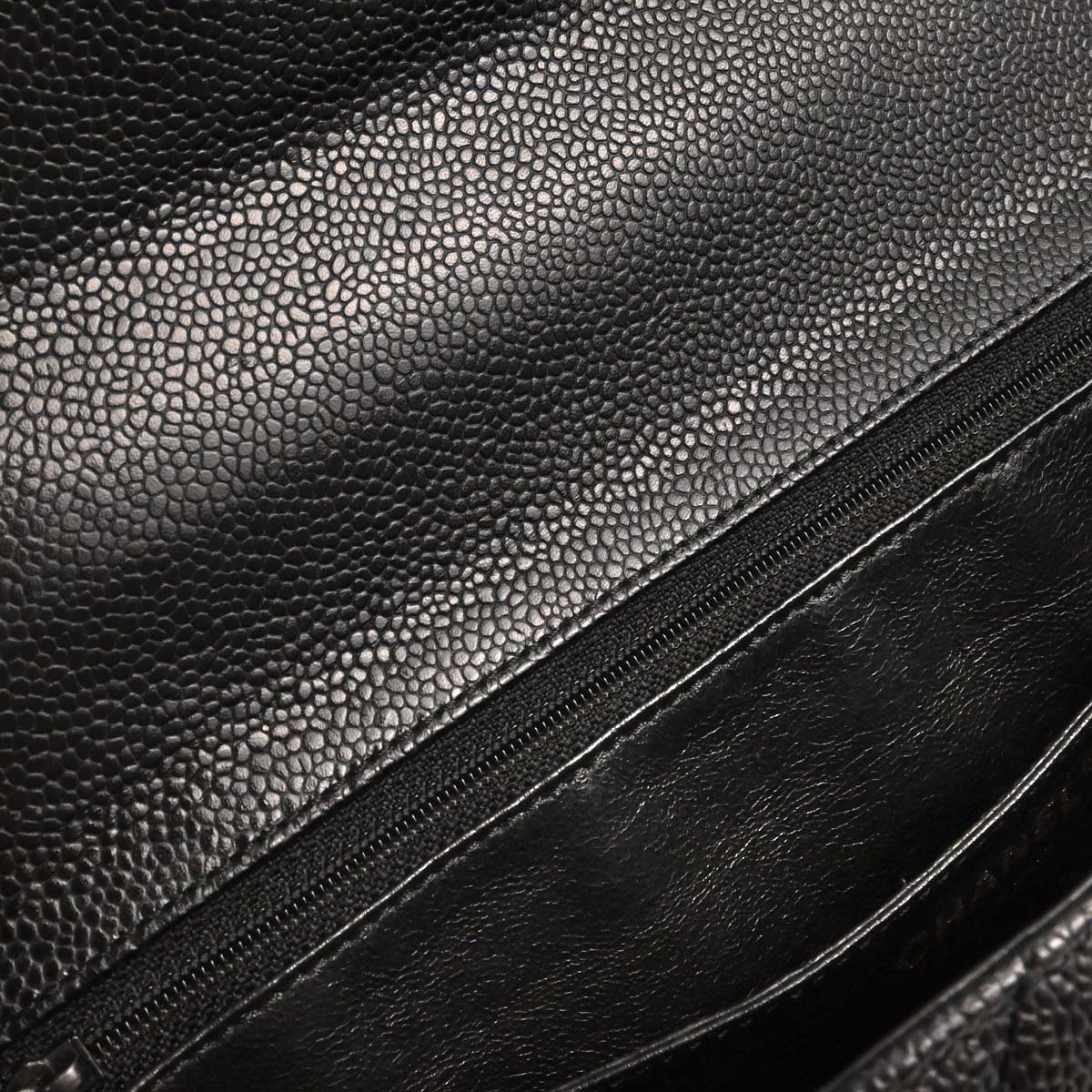 Chanel Black Caviar Skin Top Handle Handbag - Image 16