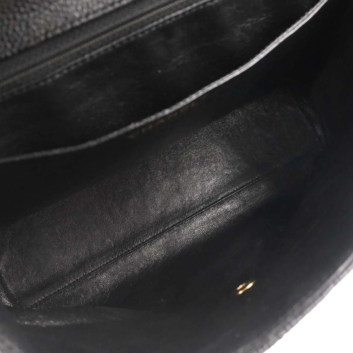 Chanel Black Caviar Skin Top Handle Handbag - Image 17