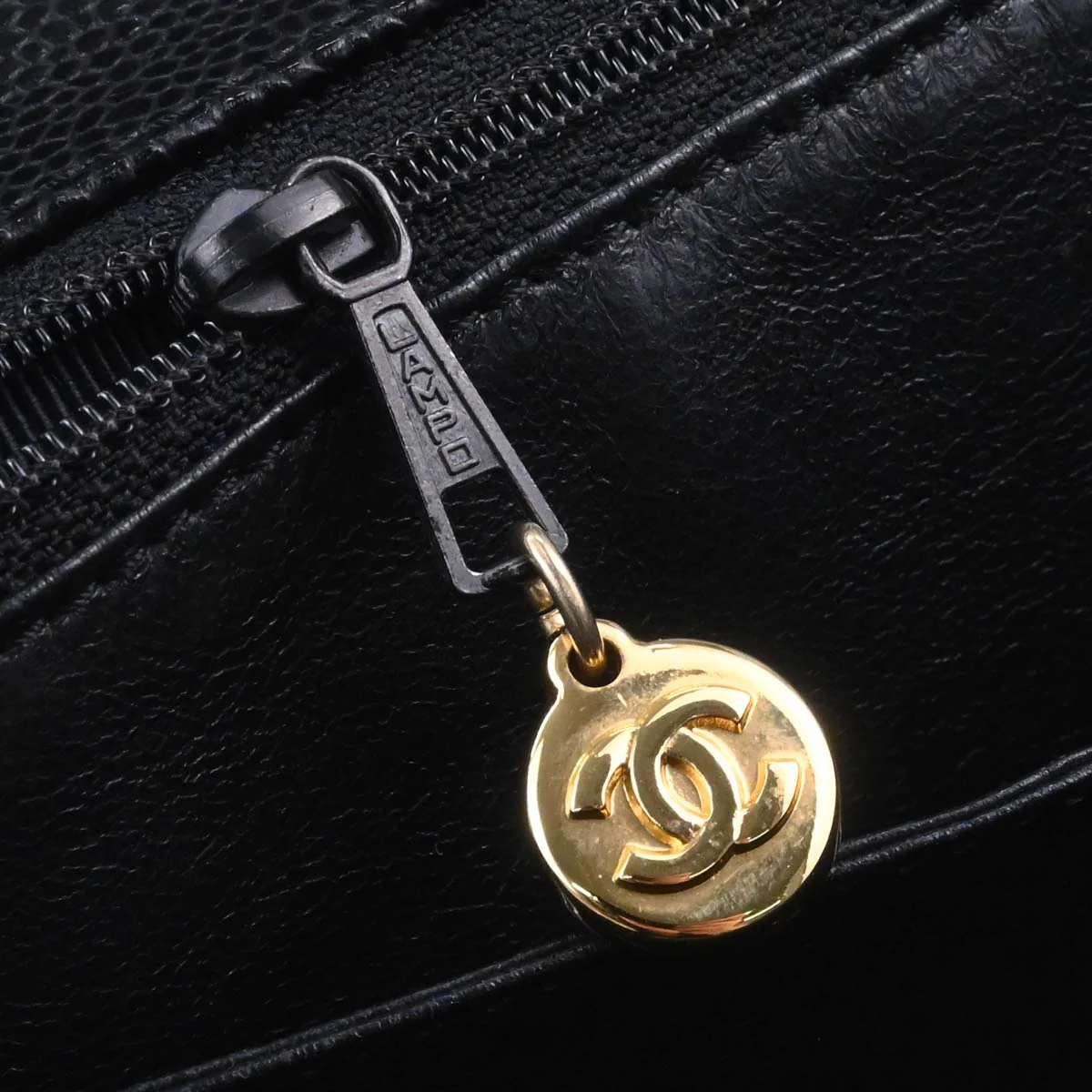 Chanel Black Caviar Skin Top Handle Handbag - Image 18