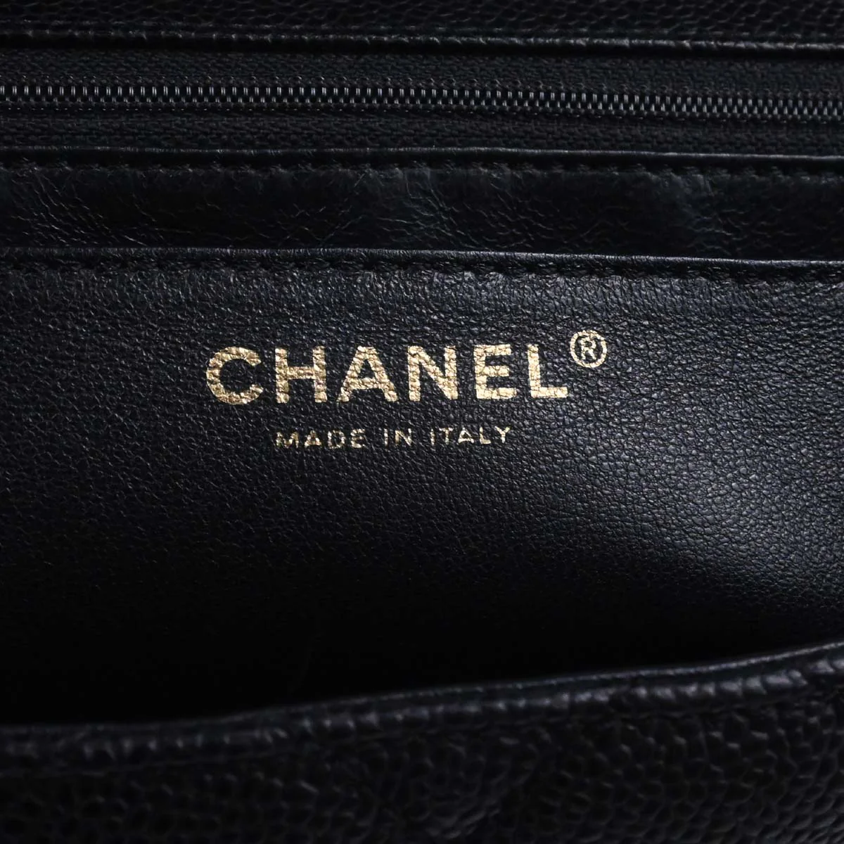 Chanel Black Caviar Skin Top Handle Handbag - Image 19