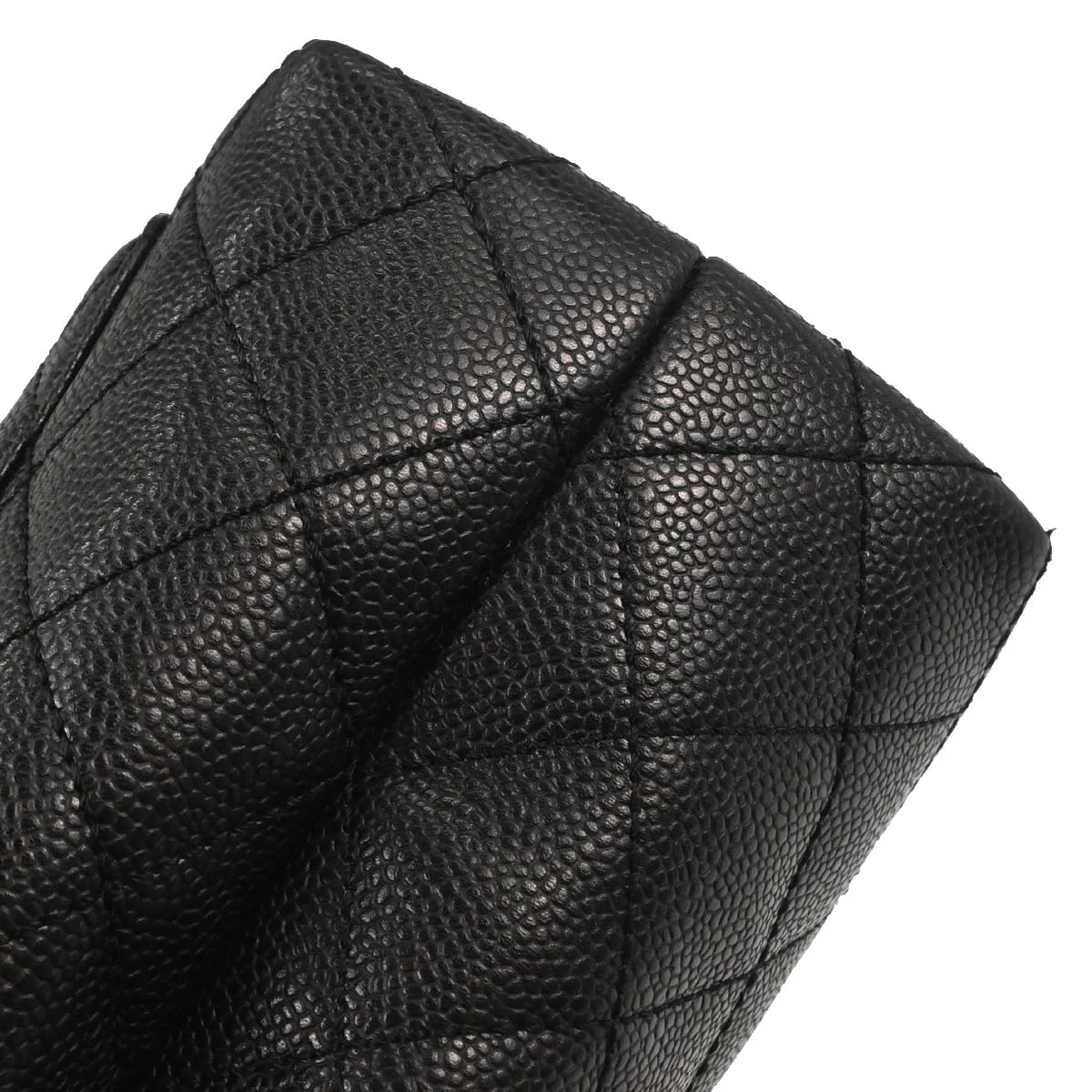 Chanel Black Caviar Skin Top Handle Handbag - Image 6