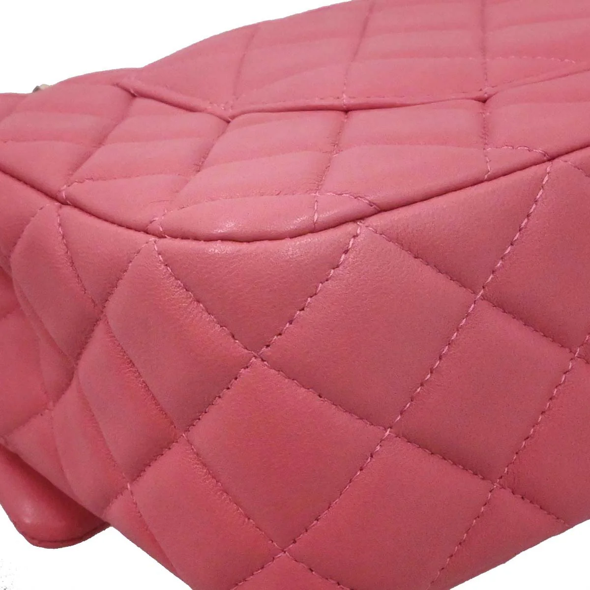 Chanel Pink Lambskin Valentine Shoulder Bag - Image 13