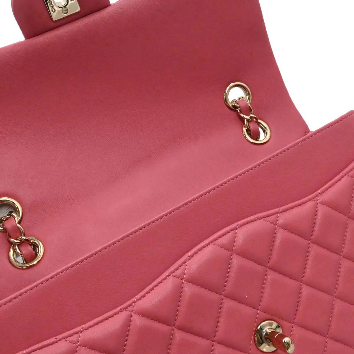 Chanel Pink Lambskin Valentine Shoulder Bag - Image 16