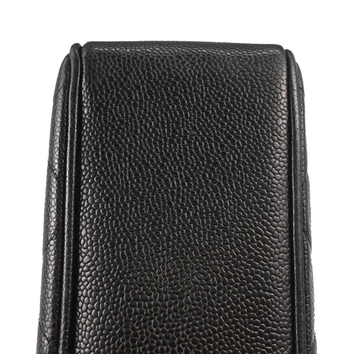 Chanel 1997-1999 Black Caviar Skin Chain Shoulder Tote Bag - Image 5