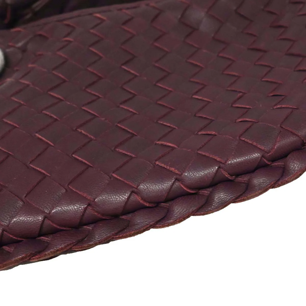 Bottega Veneta Purple Lambskin Intrecciato Hobo Handbag - Image 6