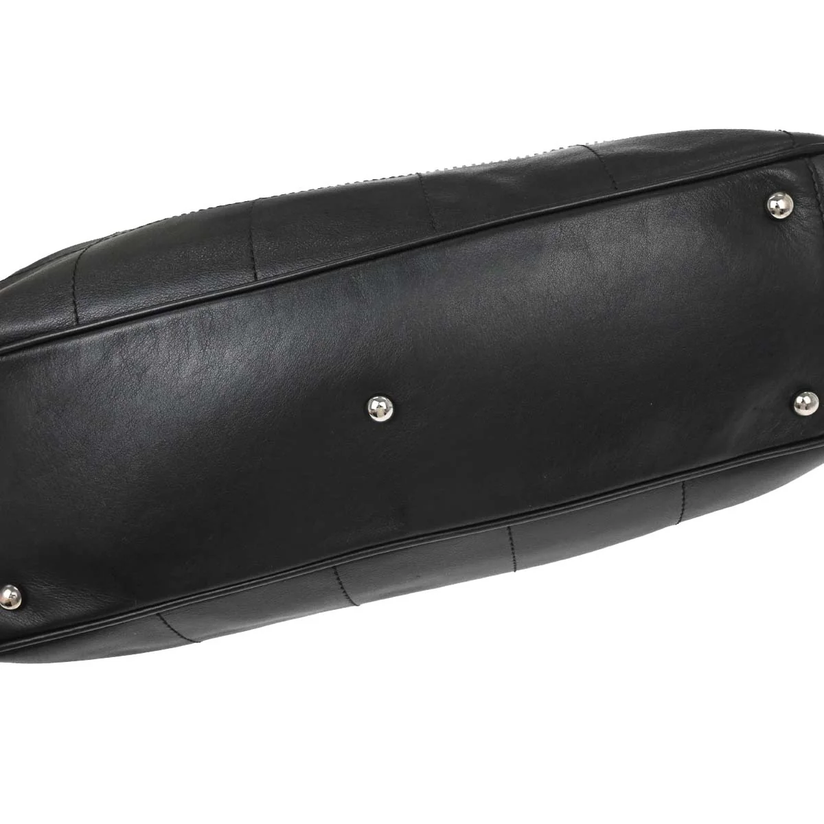 Chanel 2002-2003 Black Lambskin Choco Bar Handbag - Image 12