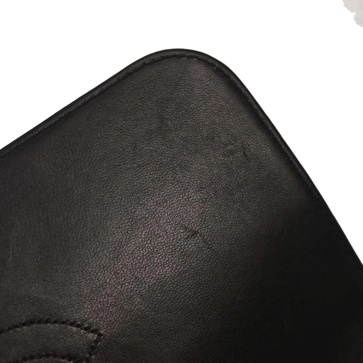 Chanel Black Lambskin Pushlock Small Full Flap Shoulder Bag - Image 14