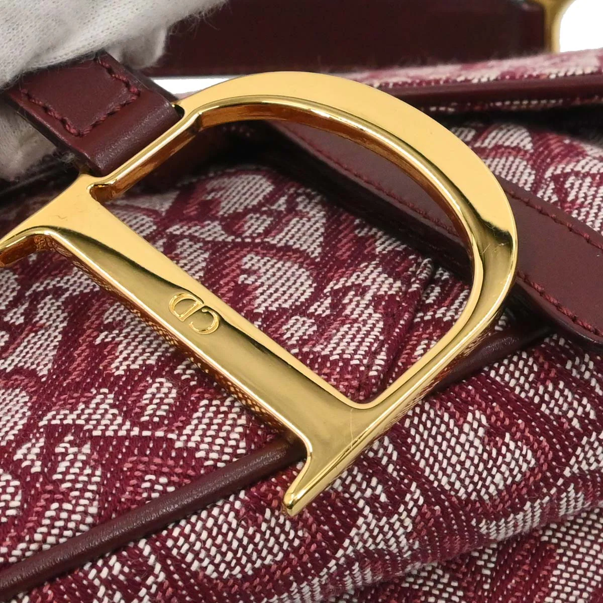 Christian Dior Bordeaux Trotter Saddle Handbag - Image 5