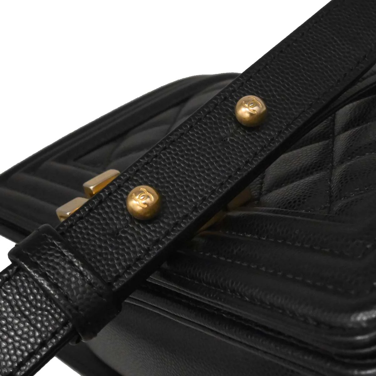 Boy Chanel Black Caviar Small Chain Shoulder Bag - Image 14