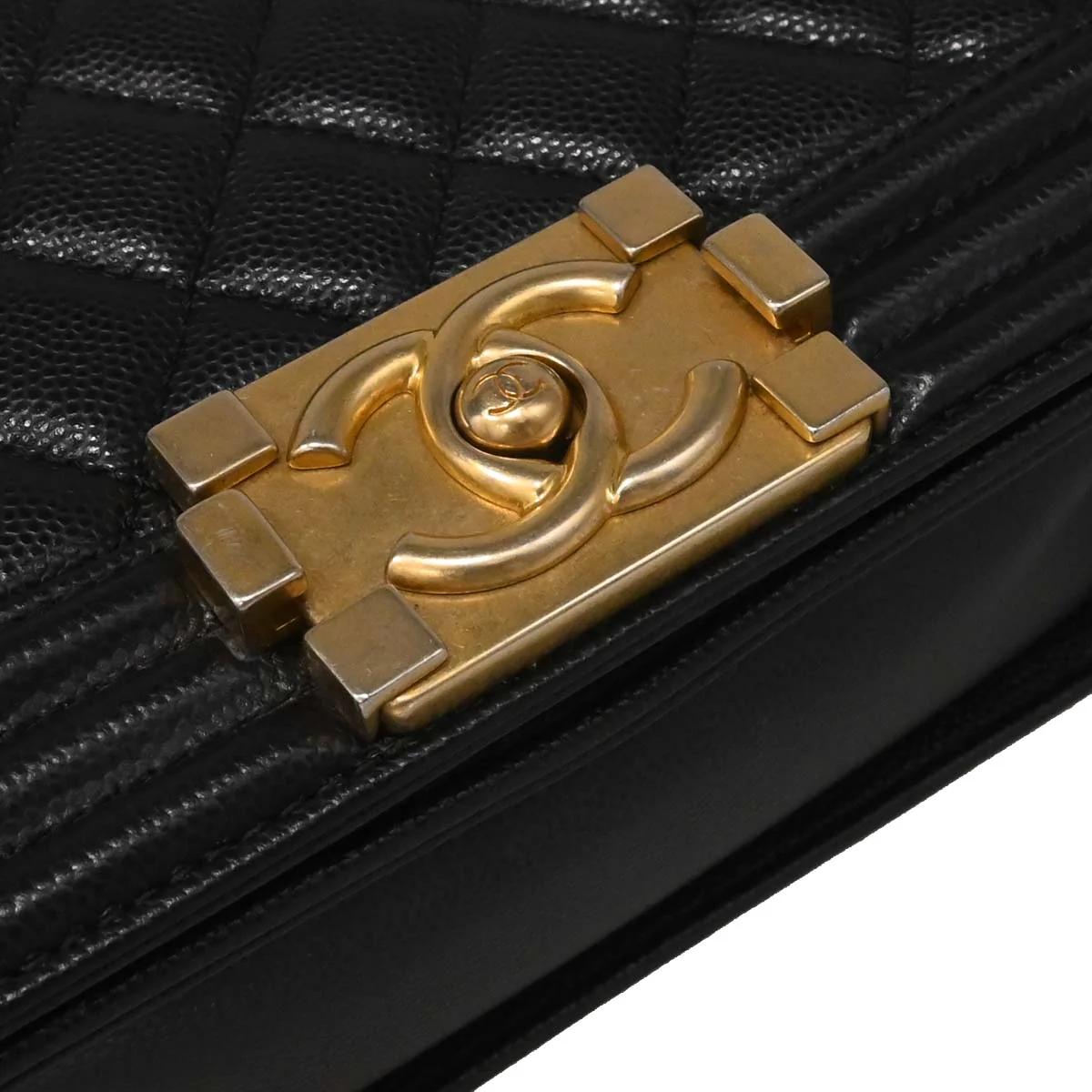 Boy Chanel Black Caviar Small Chain Shoulder Bag - Image 5