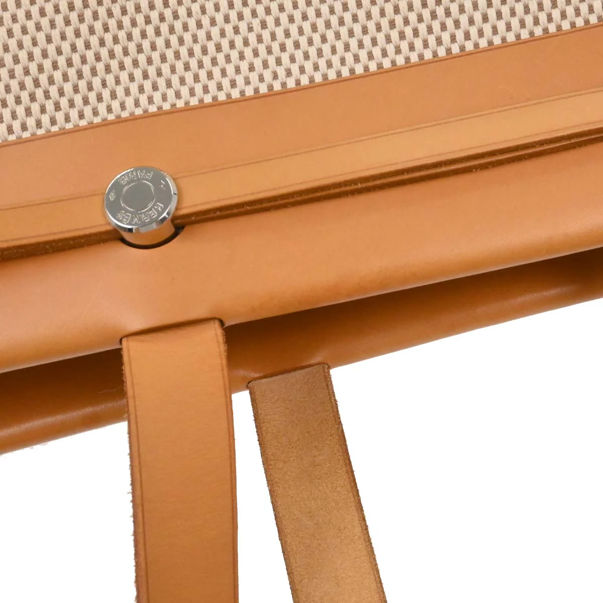 Hermes Beige Toile GM Herbag Cabas MM 2 in 1 Tote Bag - Image 15