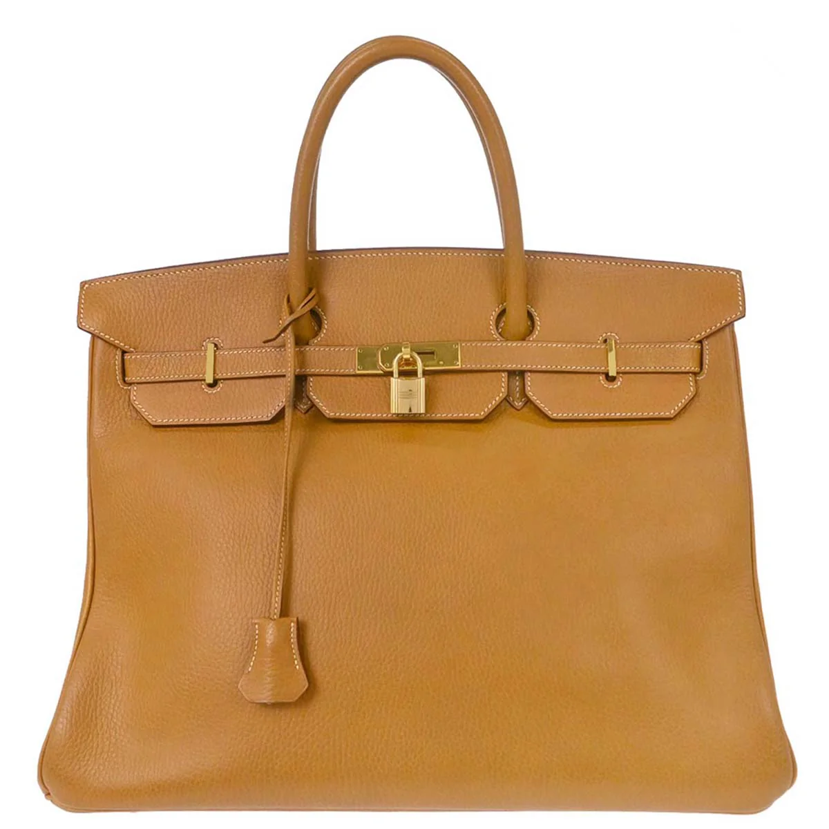 Hermes Natural Ardennes Birkin 40 Handbag
