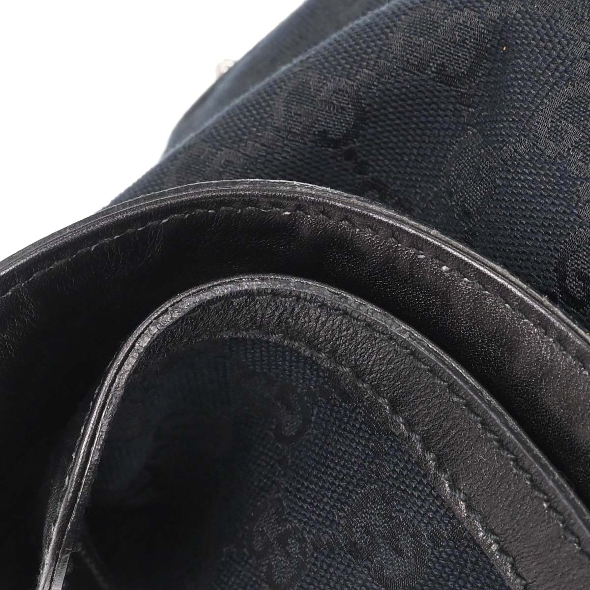 Gucci Black GG Canvas and Leather Medium Babouska Indy Hobo - Image 10