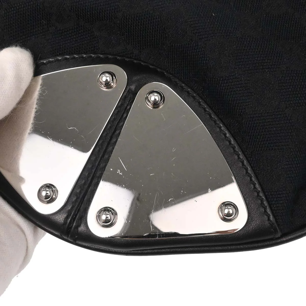 Gucci Black GG Canvas and Leather Medium Babouska Indy Hobo - Image 20