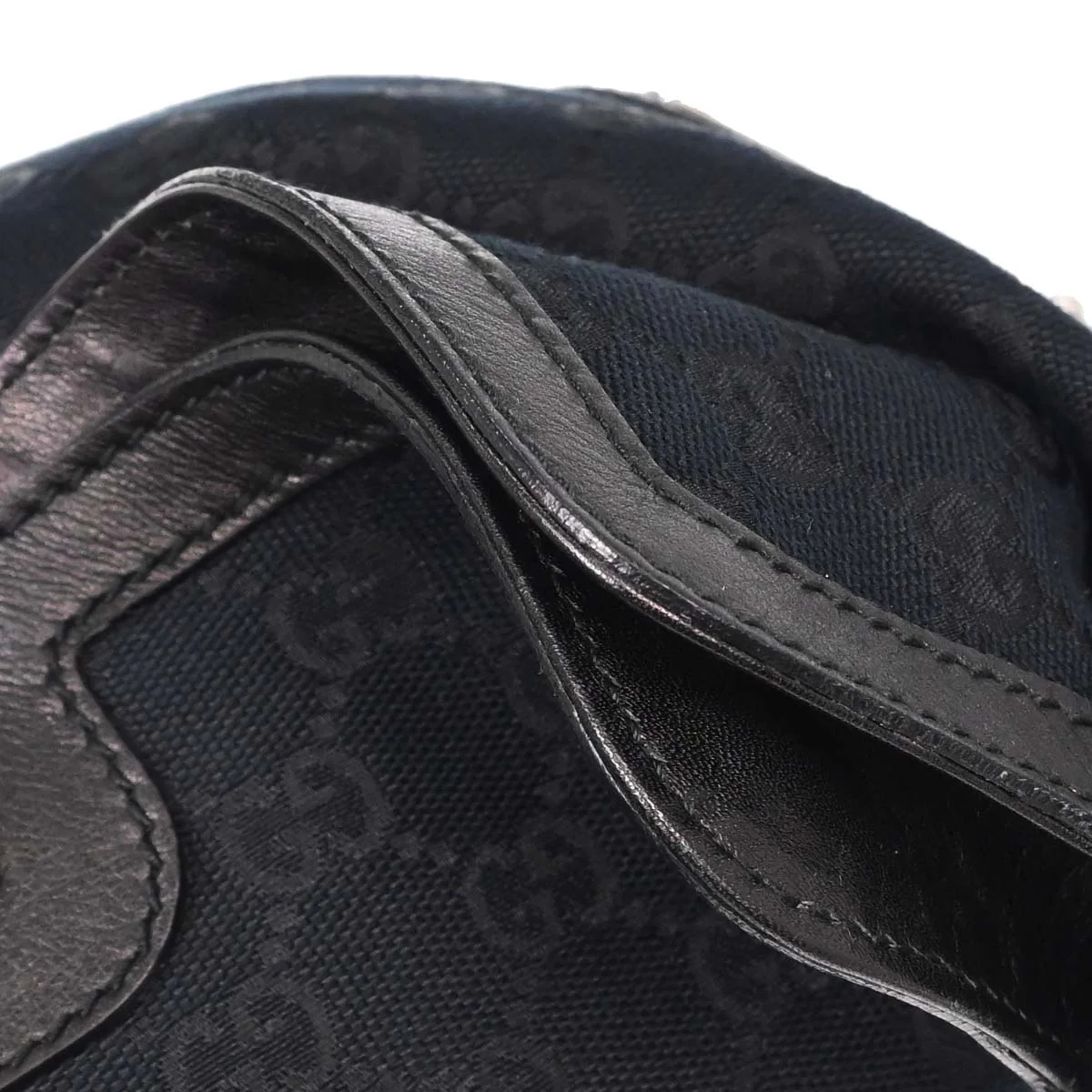 Gucci Black GG Canvas and Leather Medium Babouska Indy Hobo - Image 6