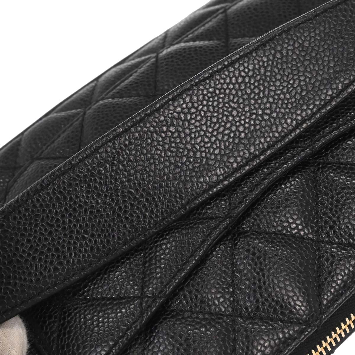 Chanel 2002-2003 Black Caviar Skin Chain Handbag - Image 10