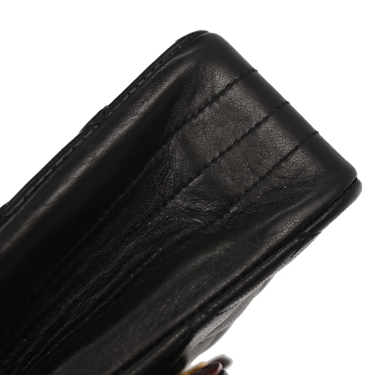 Chanel Black Lambskin Shoulder Bag - Image 10