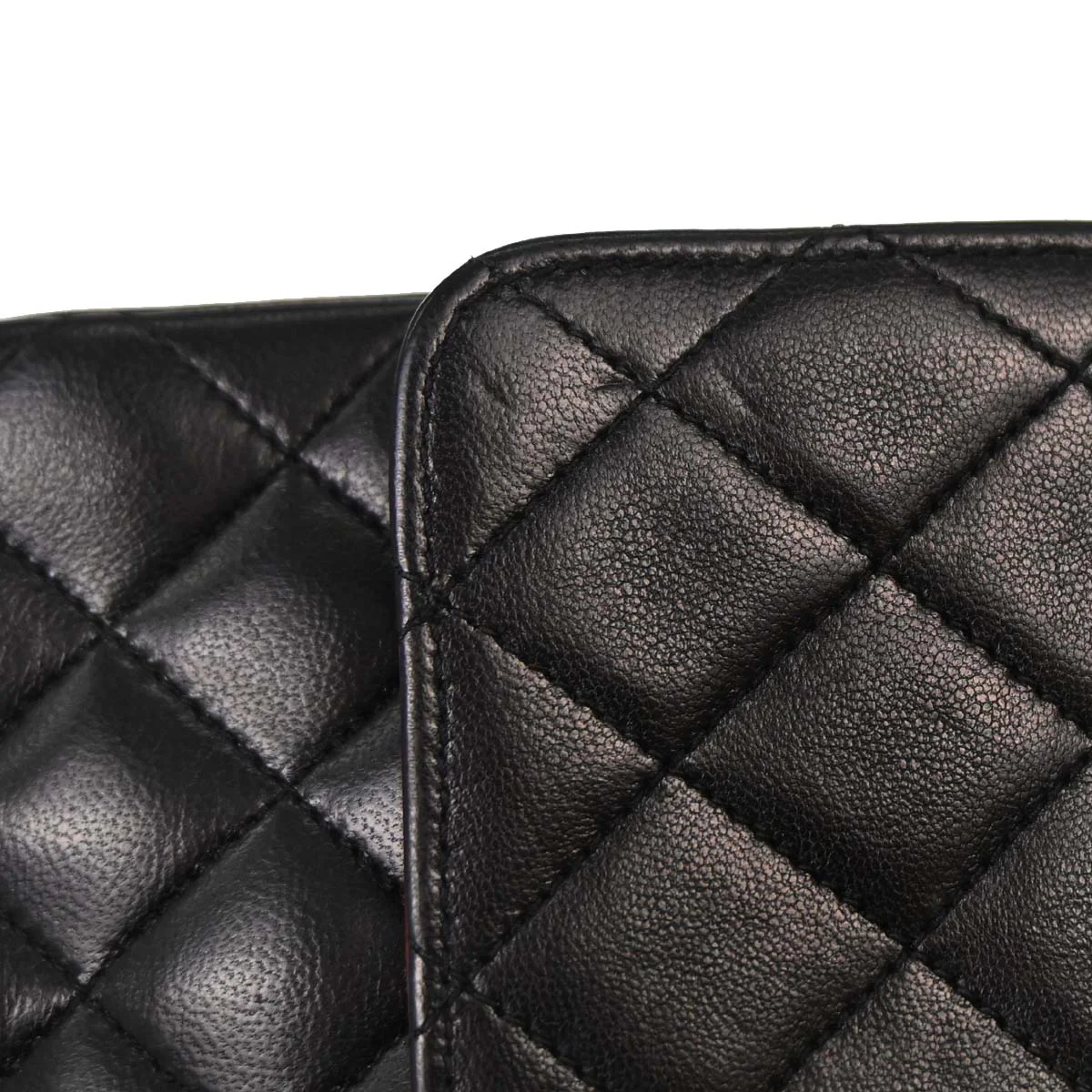 Chanel Black Lambskin Shoulder Bag - Image 13