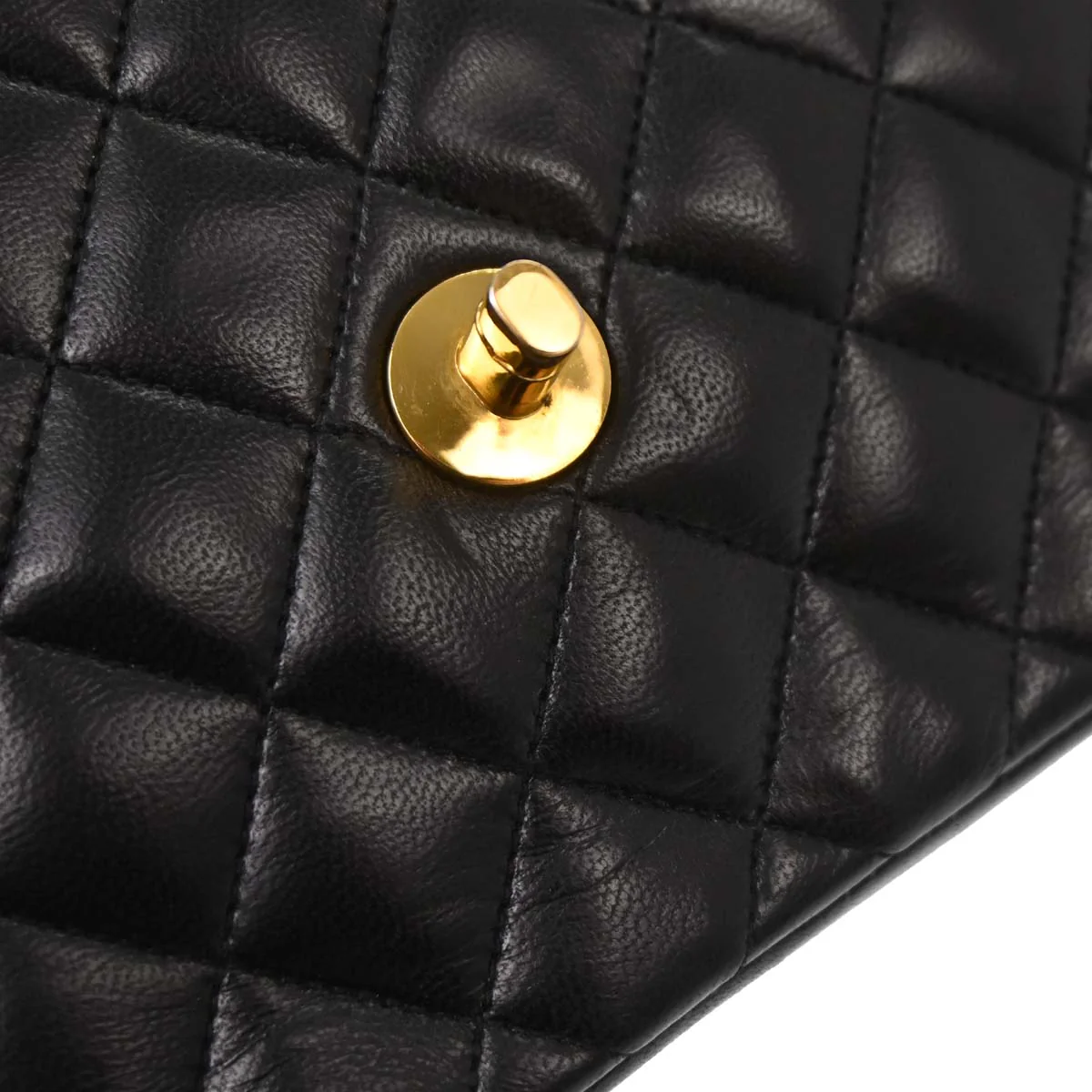 Chanel Black Lambskin Shoulder Bag - Image 17