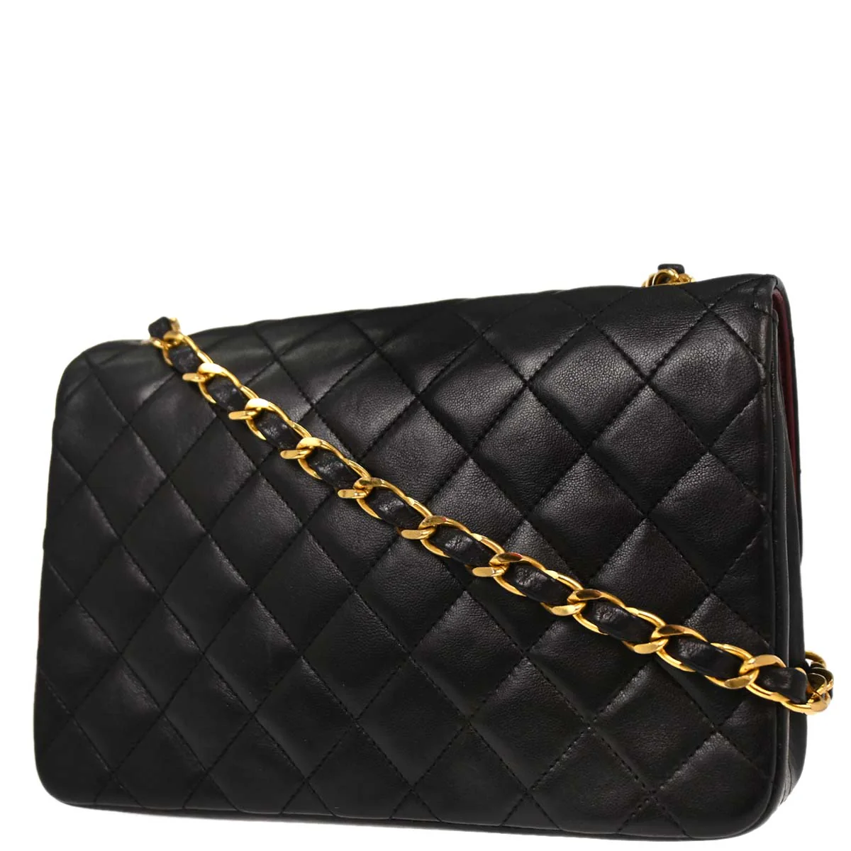 Chanel Black Lambskin Shoulder Bag - Image 2