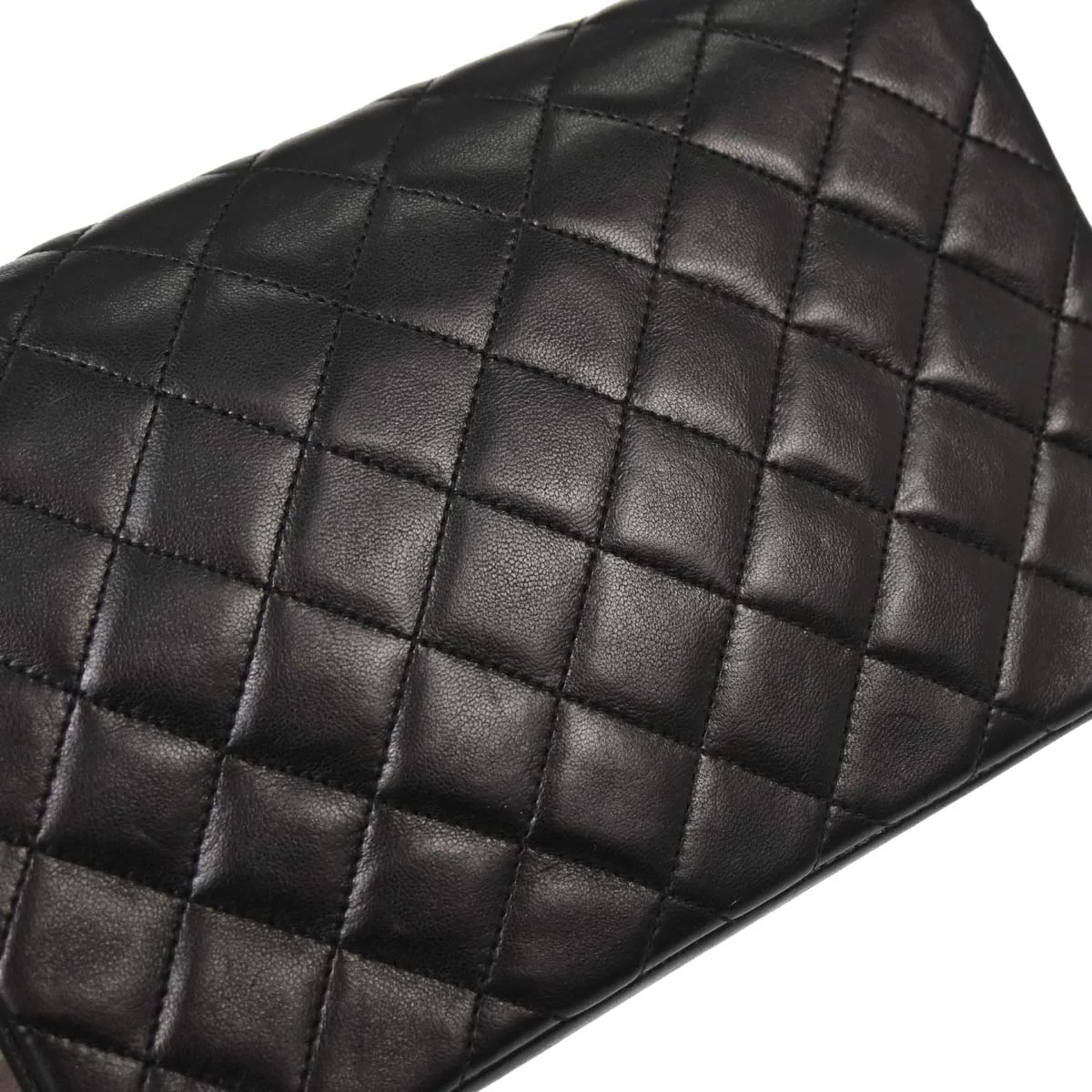 Chanel Black Lambskin Shoulder Bag - Image 7