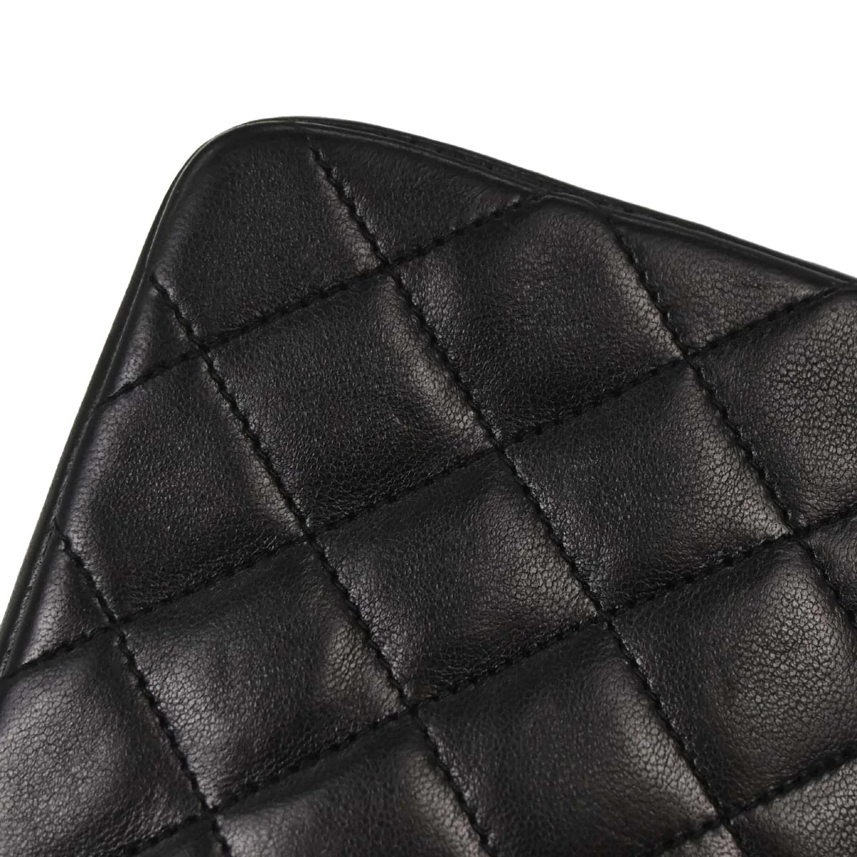 Chanel Black Lambskin Shoulder Bag - Image 9