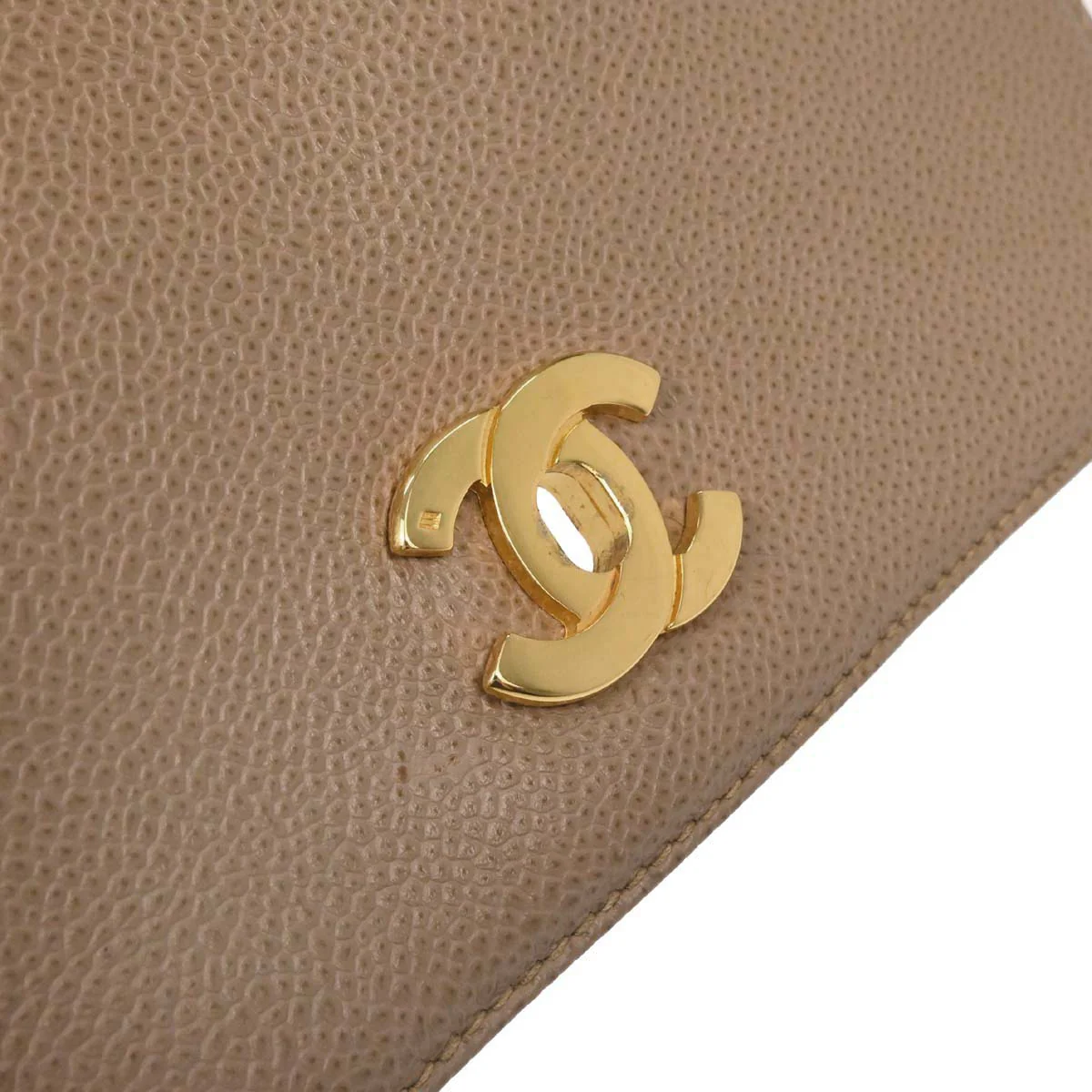 Chanel 1996-1997 Beige Caviar Skin Triple CC Backpack - Image 20